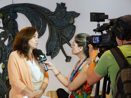 Mariela Castro Espín entrevistada por Telesur.